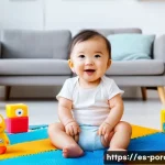Home 19 뽀로로 장난감 세트 추천 - A cheerful toddler playing with large, colorful Pororo character figures made of safe, non-toxic pla...